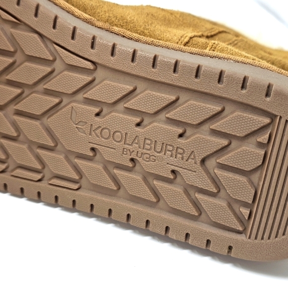 Koolaburra UGG Aribel Girls Boots | Suede Faux Fur Zip Winter Chestnut Size 4 - Picture 8 of 10